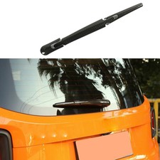 For Jeep Renegade 2015-2023 Carbon Fiber Tail Rear Window Wipers Cover Trim 3PCS