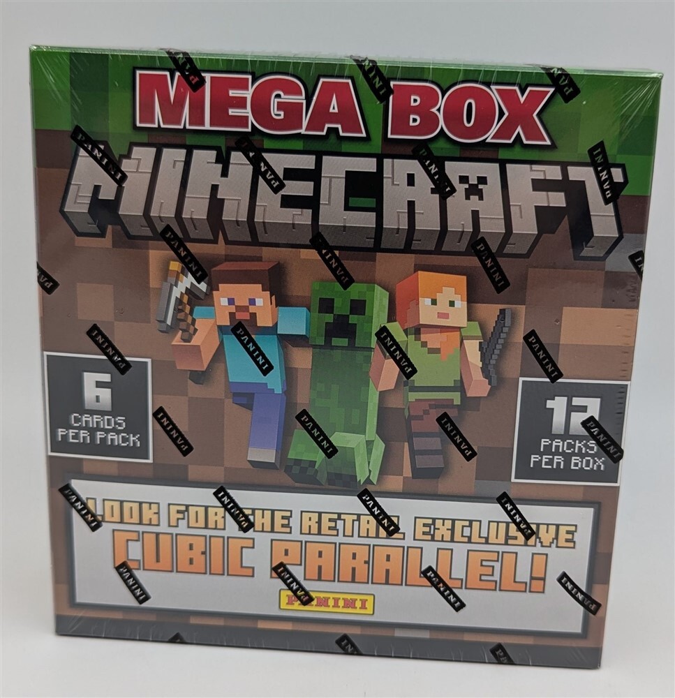 Factory Sealed Mega Box 2024 Panini Minecraft Trading Cards