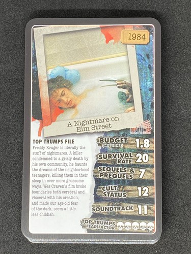 30 Scary Flix Top Trumps Pick Your Own Horror Film Trump Trading Card Adults - Picture 13 of 31