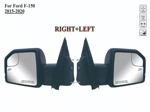 Pairs Right+Left Side Door Mirror Power with Lamp M-Fold for 15-20 Ford F-150