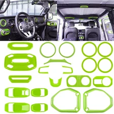 21PCS Full Set Interior Decoration Trim Kit for Jeep Wrangler JL 18+ Accessories
