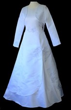 Kleid +/- Bolero NEU  146 152/158  XL Kommunionkleid  SALE  Jacke Hochzeit LADAN