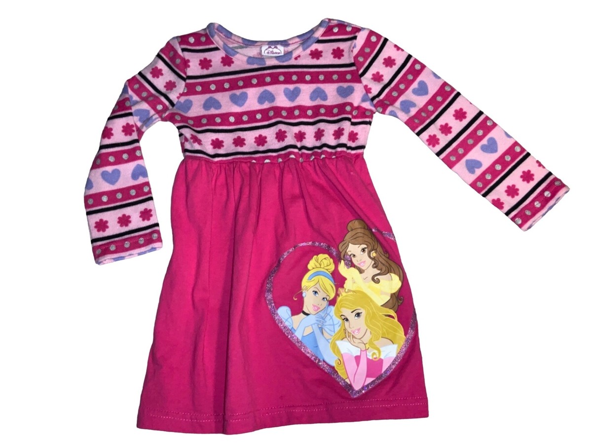 Disney Princess long sleeve dress, Sleeping Beauty Cinderella Belle 24  month | eBay