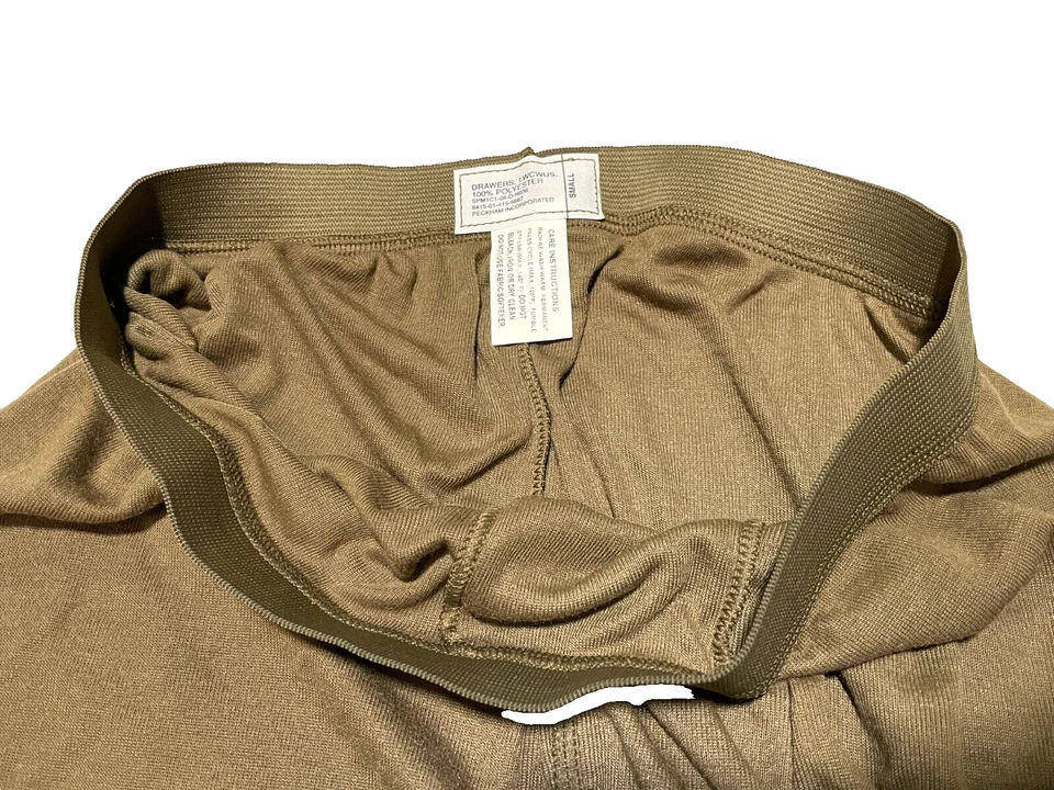 US Military SILK WEIGHT THERMAL UNDERWEAR LWCWUS PANTS Light Weight SMALL NEW - Image 3 of 4