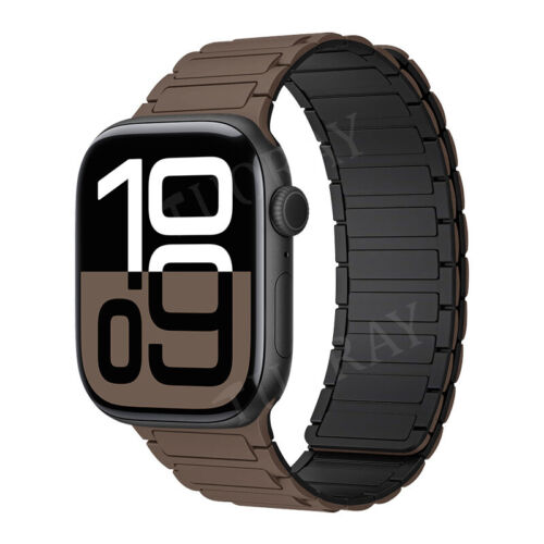Correa magnética de silicona para Apple Watch Series 10 9 8 7 6 5 SE Ultra 2 - Imagen 12 de 50