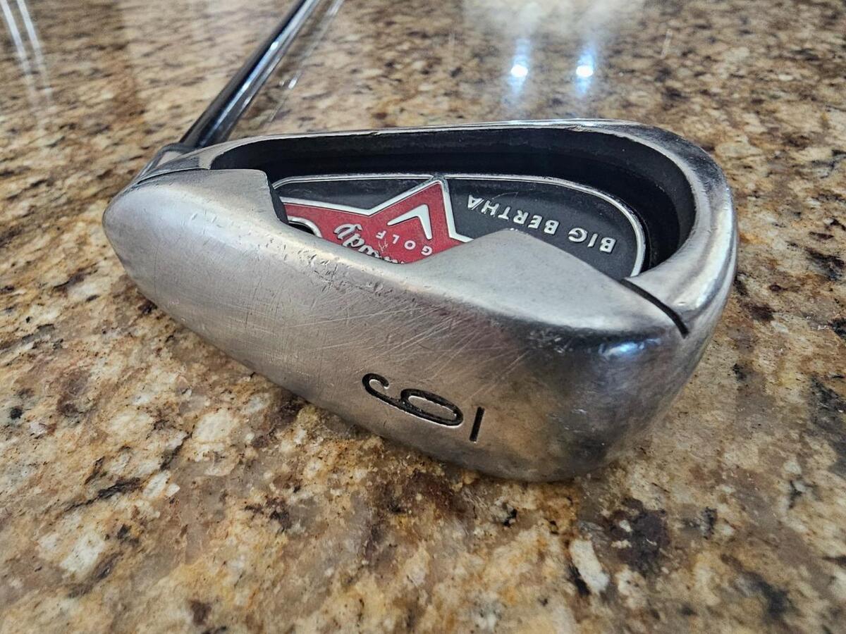 Callaway Big Bertha Irons 55° Sand Wedge Uniflex Steel Shaft Lamkin Grip Callaway Big Bertha Irons 55° Sand Wedge Uniflex Steel Shaft Lamkin Grip