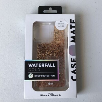 Case-Mate Waterfall Series Case for iPhone 11 Pro / X / XS 5.8'' - Gold