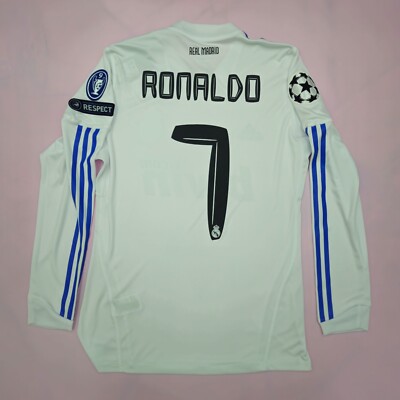 Real Madrid 2010 2011 Ronaldo 7 UCL Long Sleeve Formotion