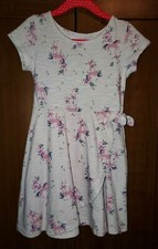 Girls Sonoma Light Pink Unicorn Dress Size 4 Faux Wrap Style
