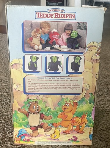 NOS Vintage 1986 TWEEG Hand Puppet, Teddy Ruxpin Worlds Of Wonder, Original Box - Picture 4 of 4