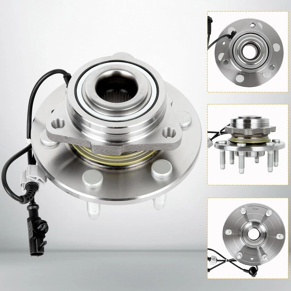 4WD 515096 Wheel Bearing and Hub Assembly for 07-14 Chevy Silverado 1500 4.8L Foto 2 de 4