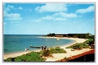Montego Jamaica BWI Half Moon Hotel Beach Scene Chrome Postcard Posted