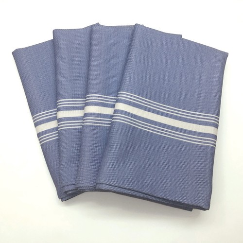 Bistro Stripe 100% Cotton Napkins, Set of 4, 18" x 22" - 18 Color Choices - Picture 34 of 35