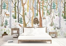 3D Hand Drawn Forest I3965 Wallpaper Mural Self-adhesive Removable Sticker Honey