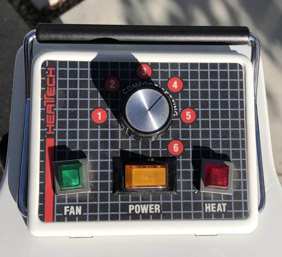 Techno-Therm Heatech Ventilador Calentador de Aire Eléctrico Blanco 1500W 12.5 Amperios HT-15 Foto 4 de 4