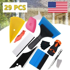 Vinyl Squeegee Kit Car Wrap Application Tools Window Tint Film Installation