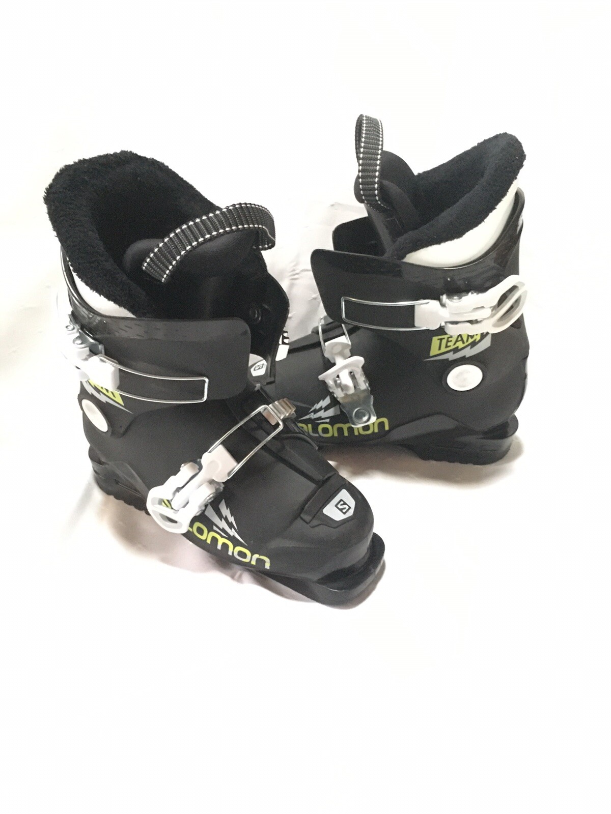 Botas de esquí para niños Salomon Team T2, talla Mondo 20/20,5 (EE. UU. 1 niños) usadas