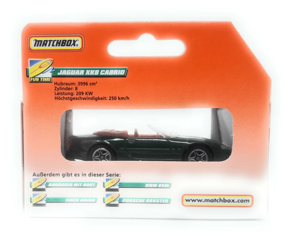 Matchbox MBX Superfast 1999 No 53 Jaguar XK 8 Cabrio green german exclusiv model - Image 2 of 2