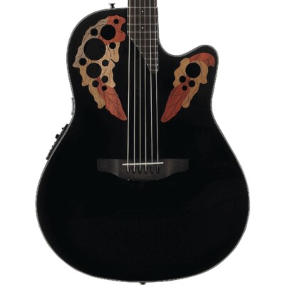 Ovation CE44-5 Celebrity Elite Mid Depth Black | eBay