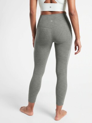 NWOT Athleta Salutation Stash Pocket II 7/8 Tight, Grey