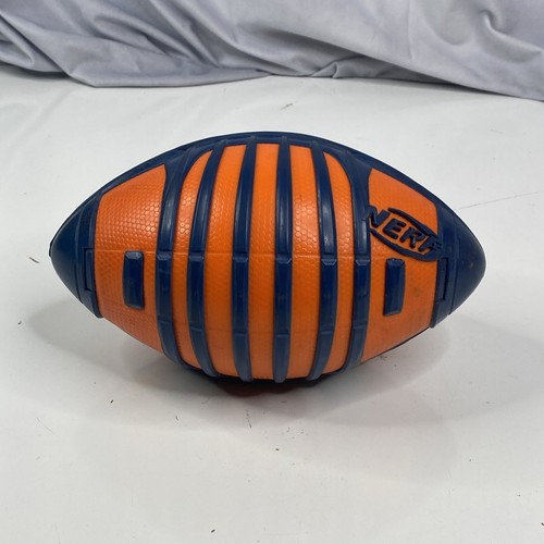 NERF Sports Football 9" Blitz All Weather Orange Blue Rubber Grip 2012 - Picture 2 of 8