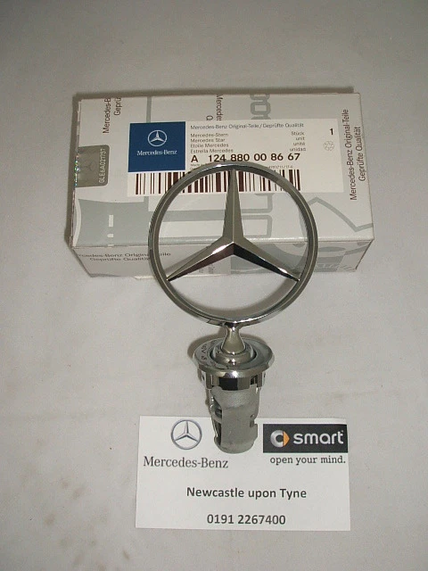 NEW Genuine Mercedes-Benz W124 Bonnet Star Badge Emblem 
