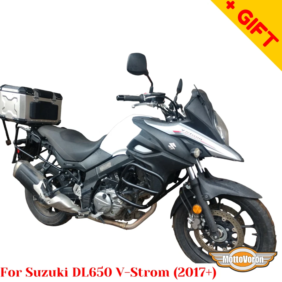 Protector de motor para Suzuki DL650 V-Strom DL 650 barras de choque (2017-2025), extra Foto 4 de 4