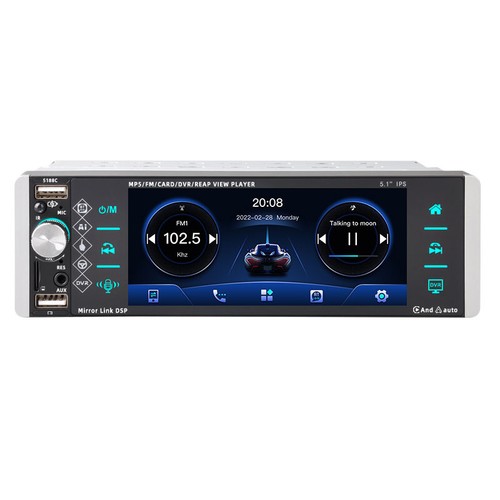 Single DIN Autoradio Stereo Bluetooth FM 3USB Android Auto Carplay Touchscreen - Bild 14 von 16