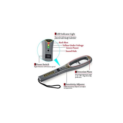 Hand Held Metal Detector Portable High Sensitivity Metal Detector for Security - Picture 3 of 11