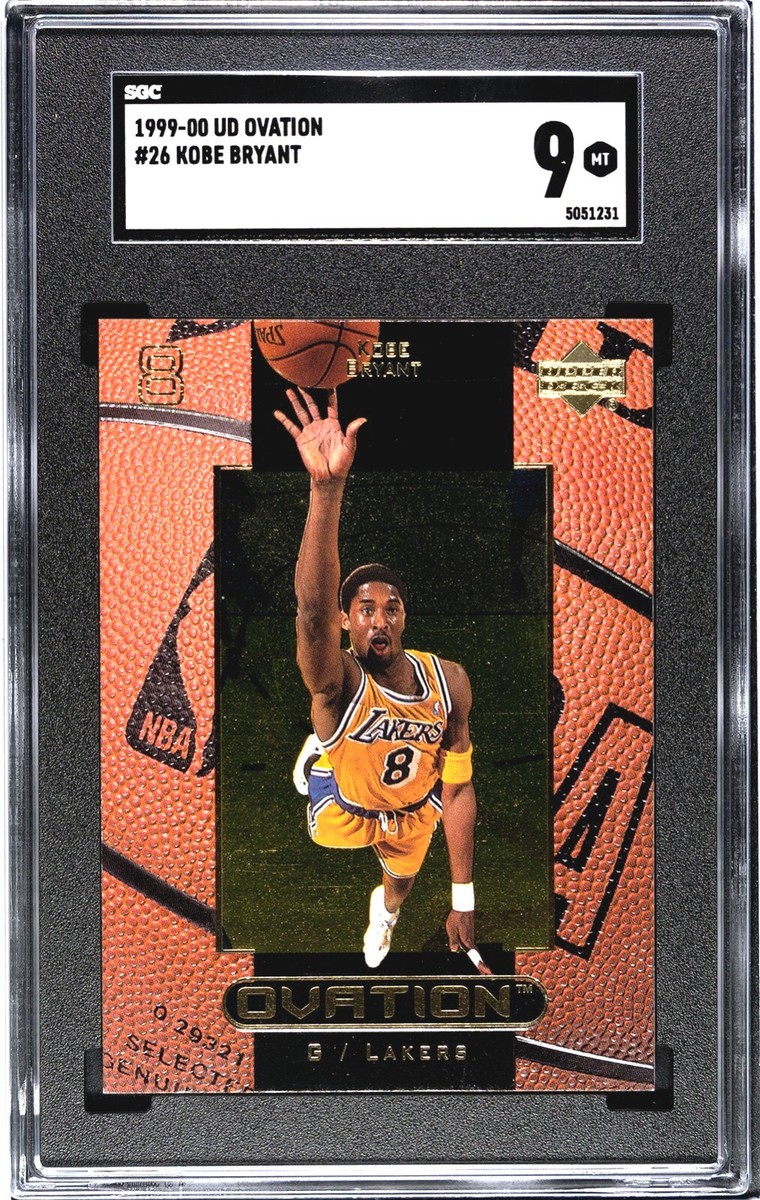 1999-2000 UPPER DECK UD OVATION KOBE BRYANT CARD #26 SGC 9 LOS