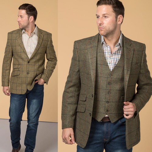 Men's Tweed Blazer Sports Jacket Rydale 