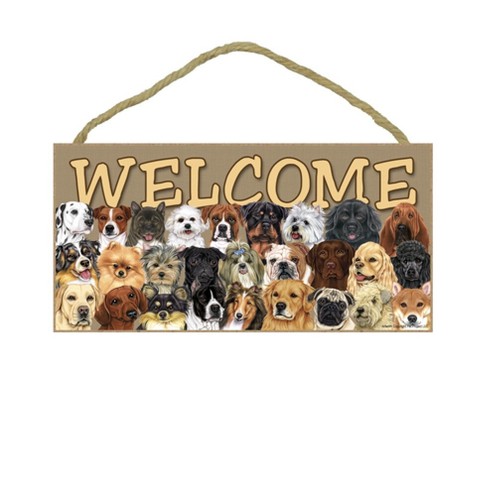 10" x 5" Wooden Welcome Signs Dogs Cats Horses Many to Choose From!! USA MADE - 第 9/29 張圖片
