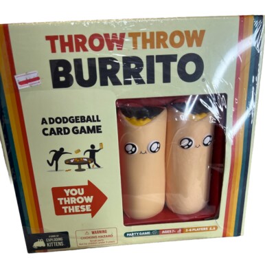 Throw Throw Burrito Card Game By Exploding Kittens Brand NEW Factory SEALED