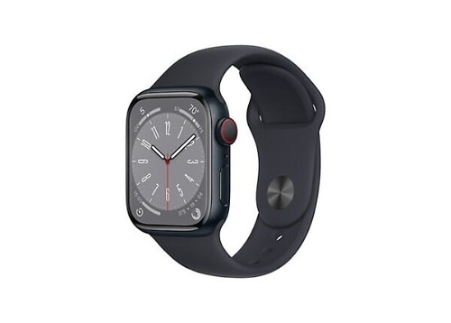 New Apple Watch Series 8 41mm Midnight Case/Sport Band S/M GPS/Cellular Unlocked - Zdjęcie 3 z 5