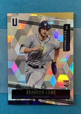 2019 Panini Chronicles Unparalleled #’d /25 Squared Parallel Brandon Lowe #26 RC