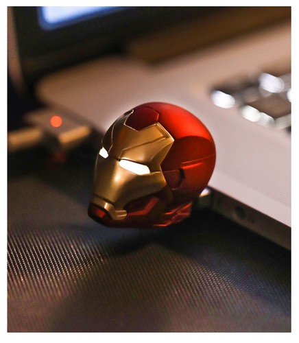 Marvel Iron Man USB Flash Drive MK46 Movable LED High-speed 32G 64G 128G Gift - 第 6/19 張圖片