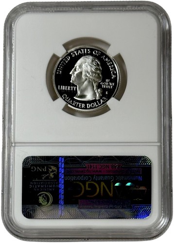 2003 S Silver 25c Missouri USA State Quarter Proof Coin NGC PF 69 UC - Picture 2 of 2