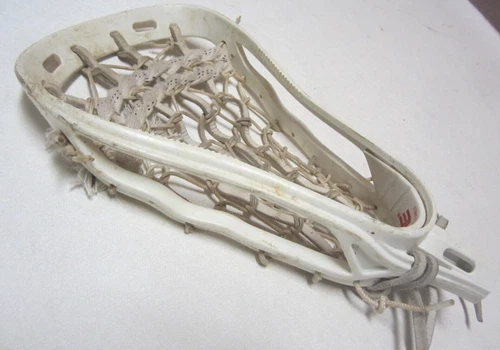 BRINE RARE VINTAGE OZ STRUNG LACROSSE HEAD without SIDEWALL SUPPORTS NO PATENT #