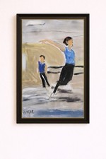 Ballerina Soars Painting Abstract Ballet Dancer Acrylic Art
