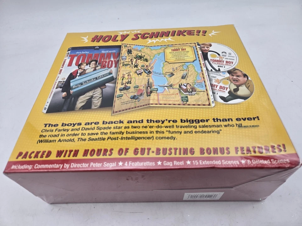 Tommy Boy HOLY SCHNIKE EDITION  2 DVD SET Chris Farley BOBBLE HEAD NEW SEALED - Image 2 of 2