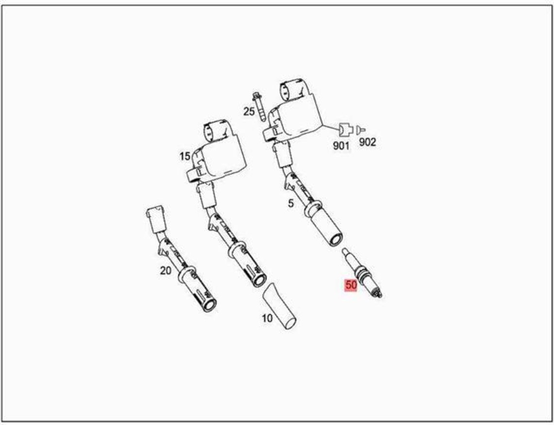 Mercedes OEM Spark plug 0041598103