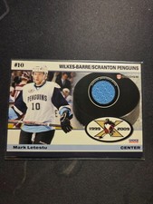 2008/09 Wilkes Barre Scranton Penguins WBS Jersey Card #10 Mark Letestu