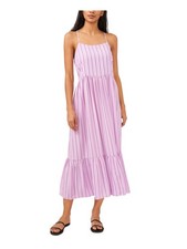 RILEY&RAE Womens Purple Crisscross Back Straps Sleeveless Midi Dress XXL
