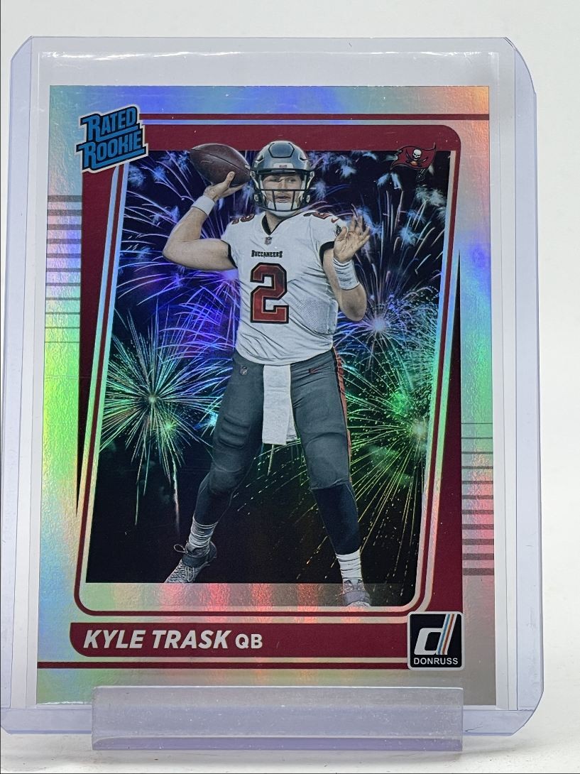 KYLE TRASK 2021 DONRUSS RATED ROOKIE PREMIUM BUCCANEERS #257 RC Q0513