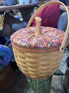 Vintage Longabergwr Sewing Basket Large