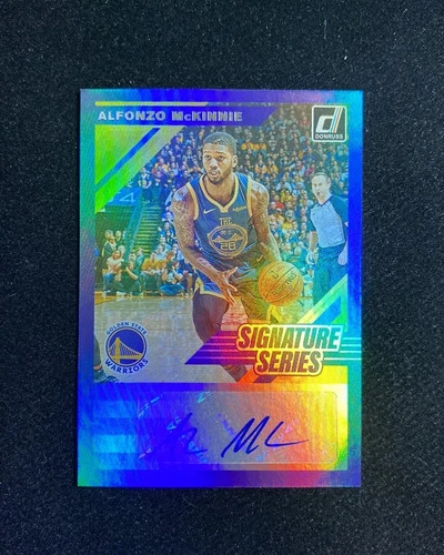 2019-20 Panini Donruss Signature Series Auto Alfonzo McKinnie #SS-AFM RB60