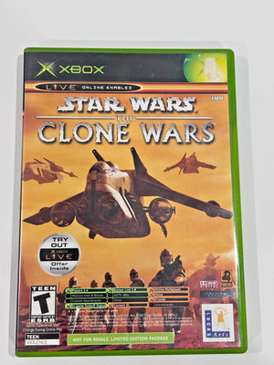 Star Wars: The Clone Wars/Tetris Worlds (Microsoft Xbox, 2003) Complete CIB!