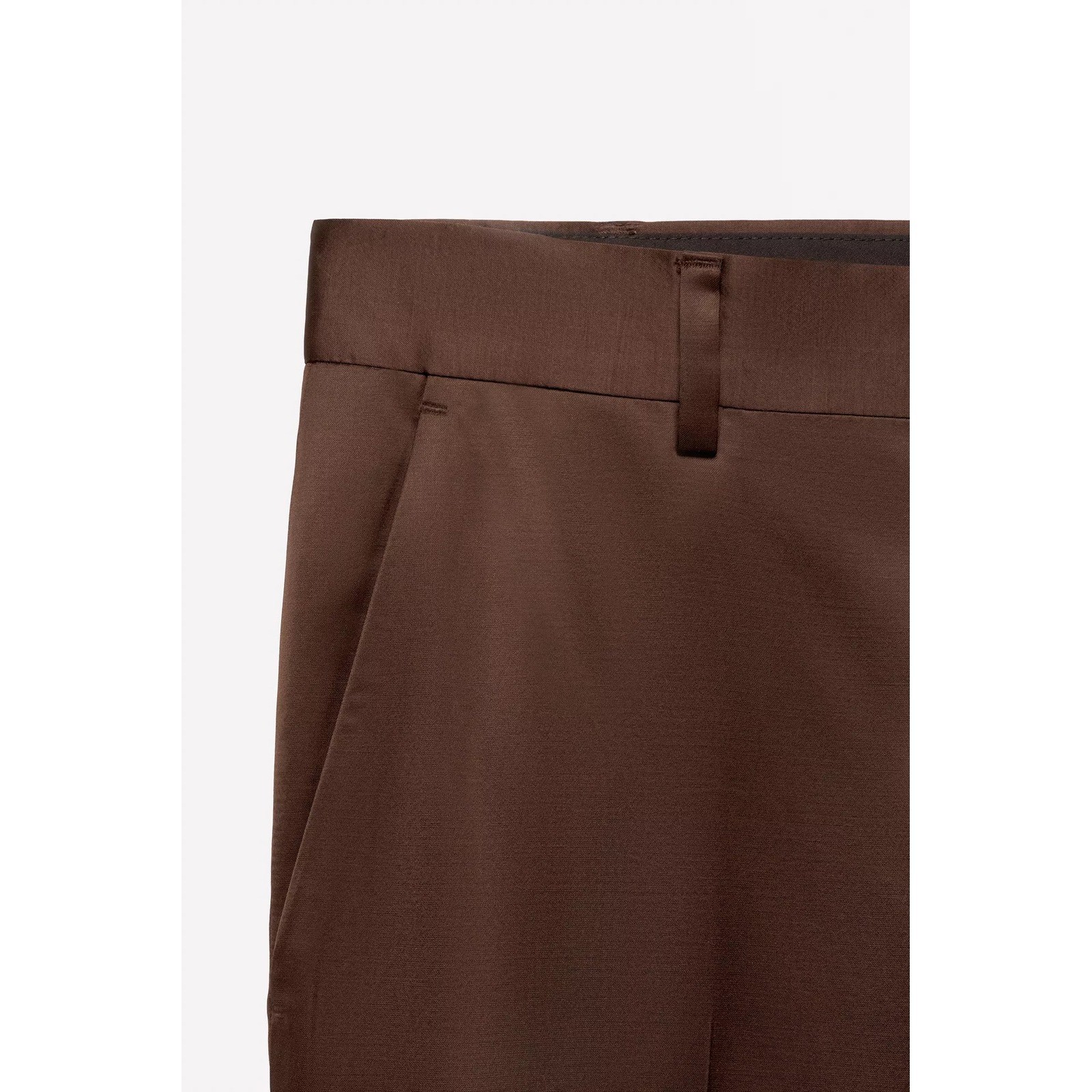 Zara Ludovic de Saint Sernin Brown Satin Flared Trousers Mens 30 0706/602/700 thumbnail 4