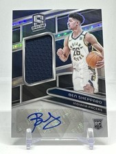 Ben Sheppard Rookie Auto Jersey /199 2023-24 Panini Spectra #237 Indiana Pacers