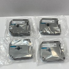 4PK M-K231 M231 For Brother P-Touch 12mm Label Tape White 1/2" PT-55 PT-85 PT-70